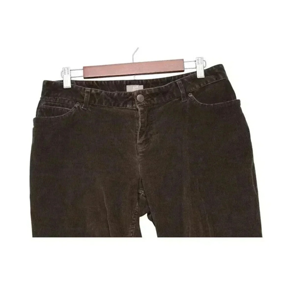 J. Jill Dark Green Corduroy Straight Leg Pants - Picture 2 of 14